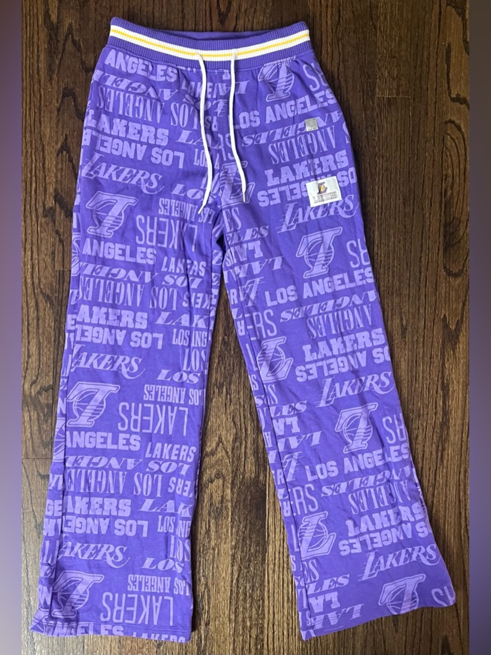 NBA Los Angeles Lakers Purple and Yellow Logo Lounge Pants